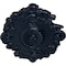 Ekena Millwork Strasbourg Ceiling Medallion, Hand-Painted Midnight Dream, 30 1/2"W x 20"H x 1 1/2"P CM30SGMDF - alternate 2